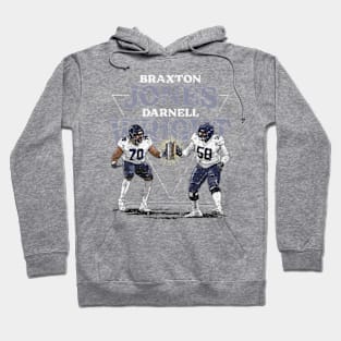 Braxton Jones & Darnell Wright Chicago Bookends Hoodie